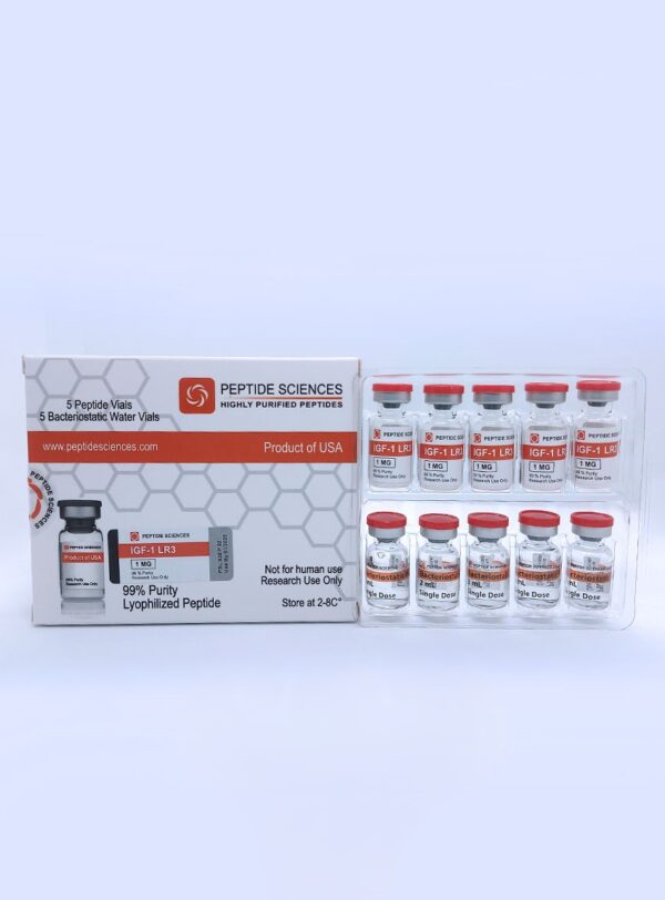 Peptid Sciences IGF-1- LR3 1 Mg 5 Flakon + Anti Bakteriyel Su