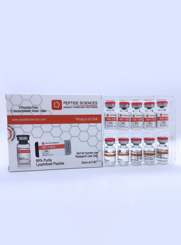 Peptid Sciences IGF-1 DES 1 Mg Flakon + Anti Bakteriyel Su